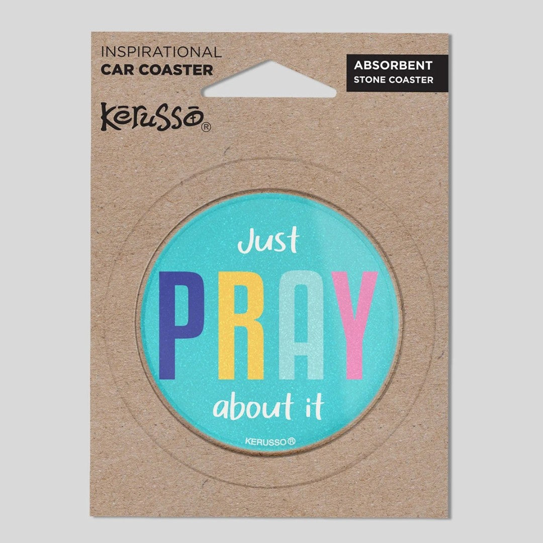 Just Pray - Car Coaster