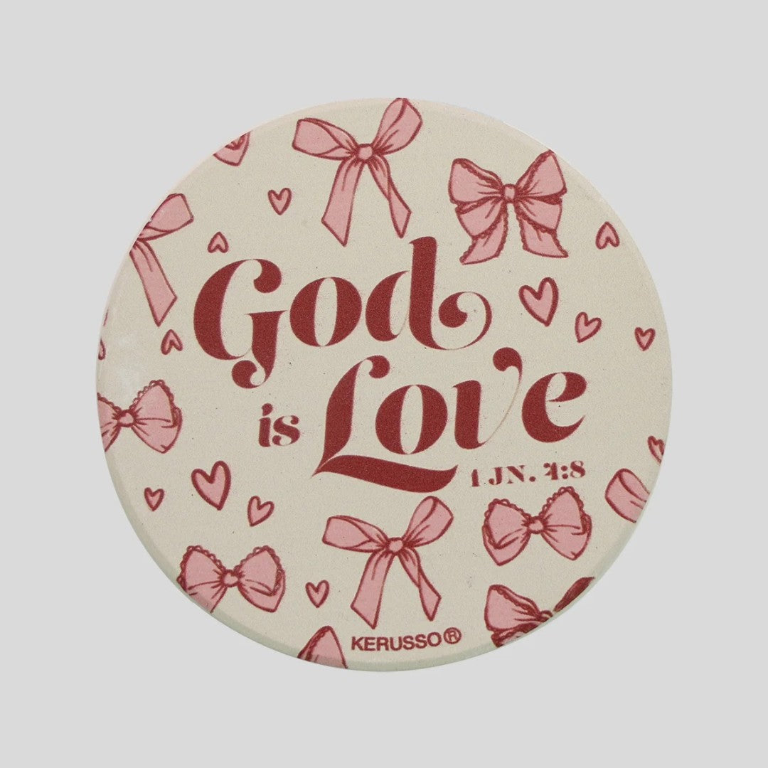 God is Love - Car Coaster