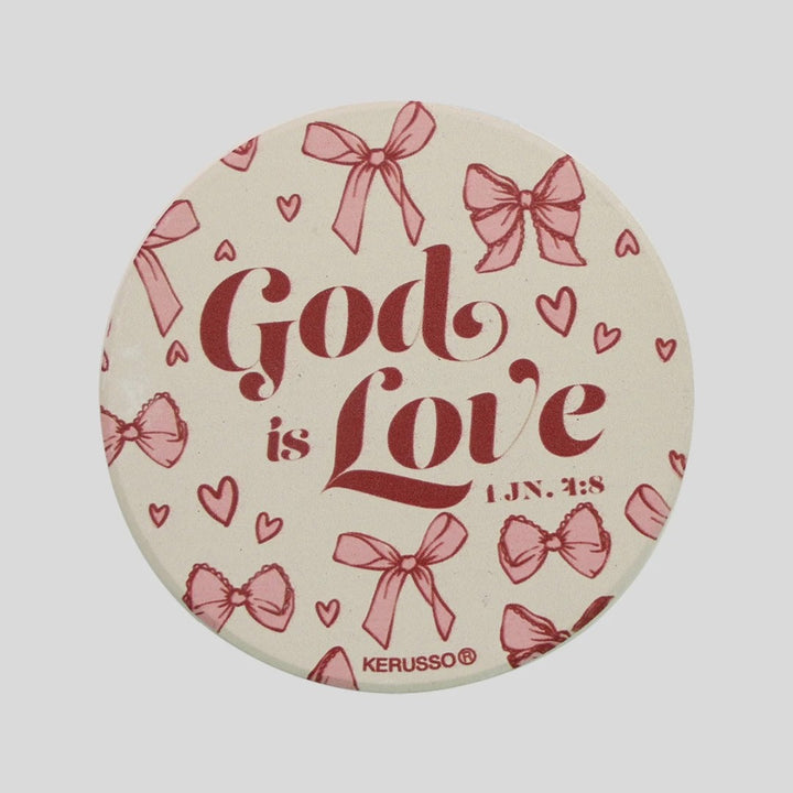 God is Love - Car Coaster
