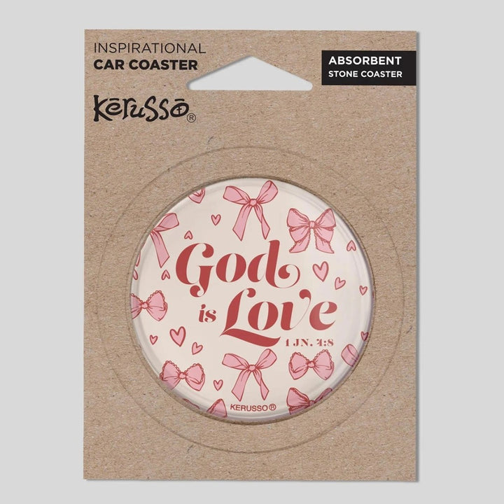 God is Love - Car Coaster