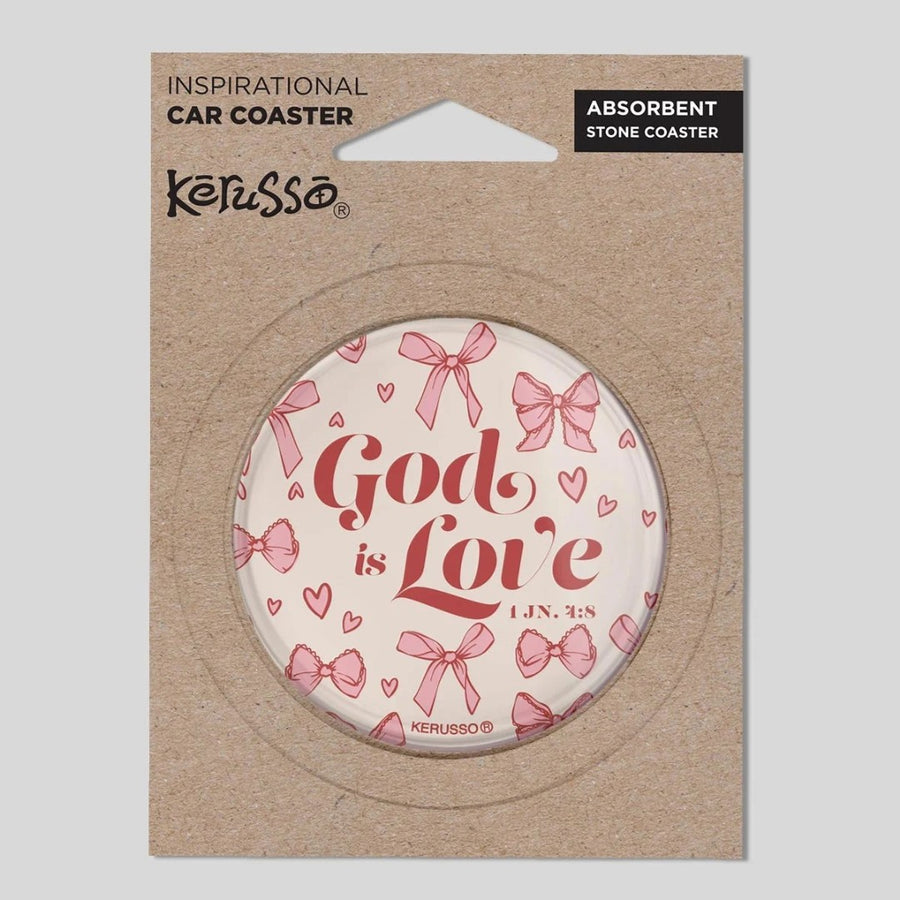 God is Love - Car Coaster