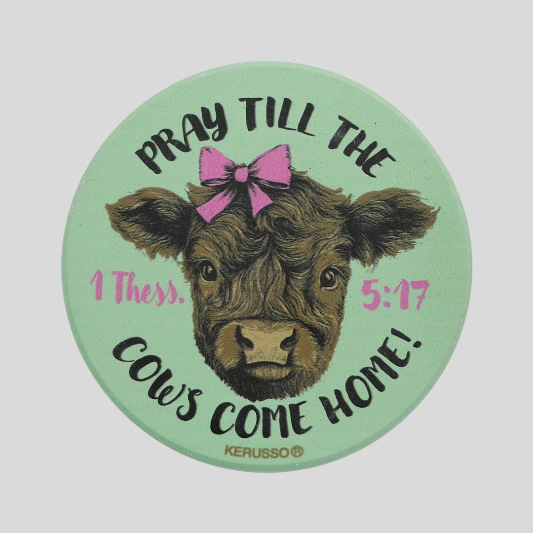 Highland Cow - Car Coaster
