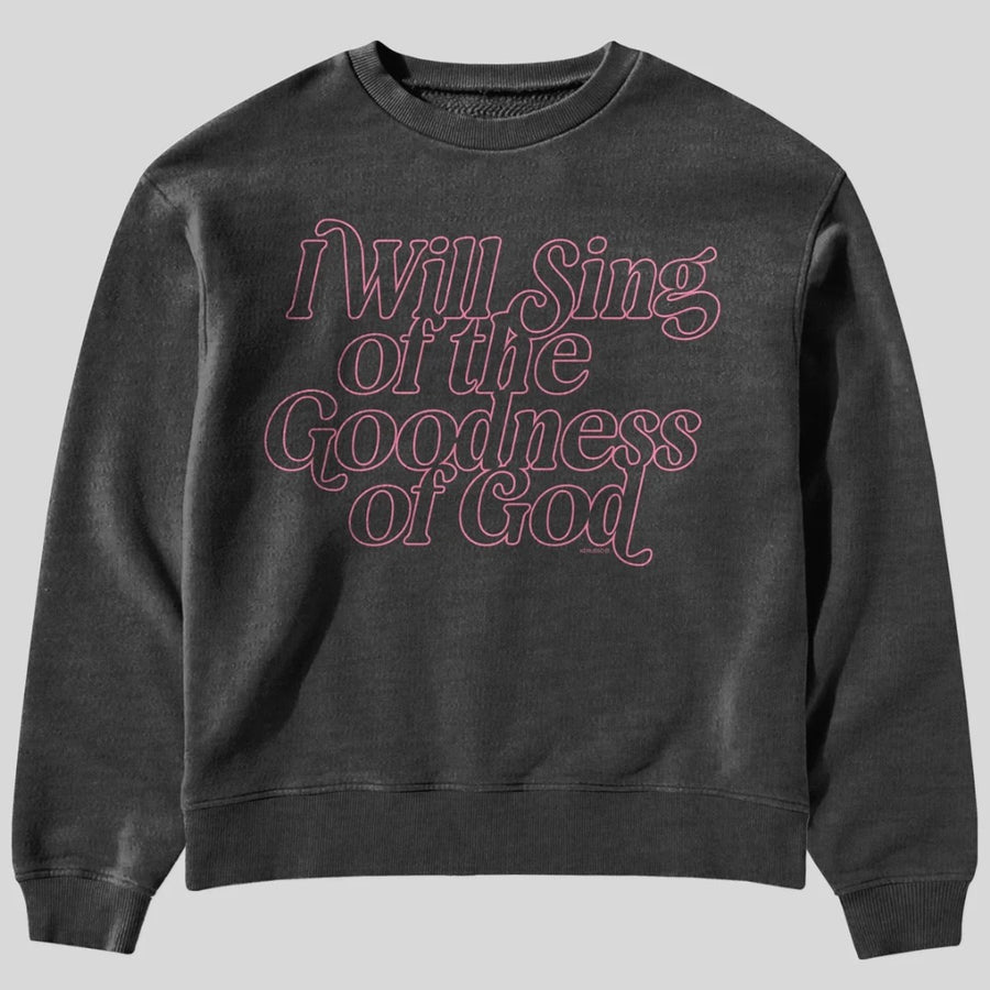 I Will Sing Boxy Crew Fleece Large