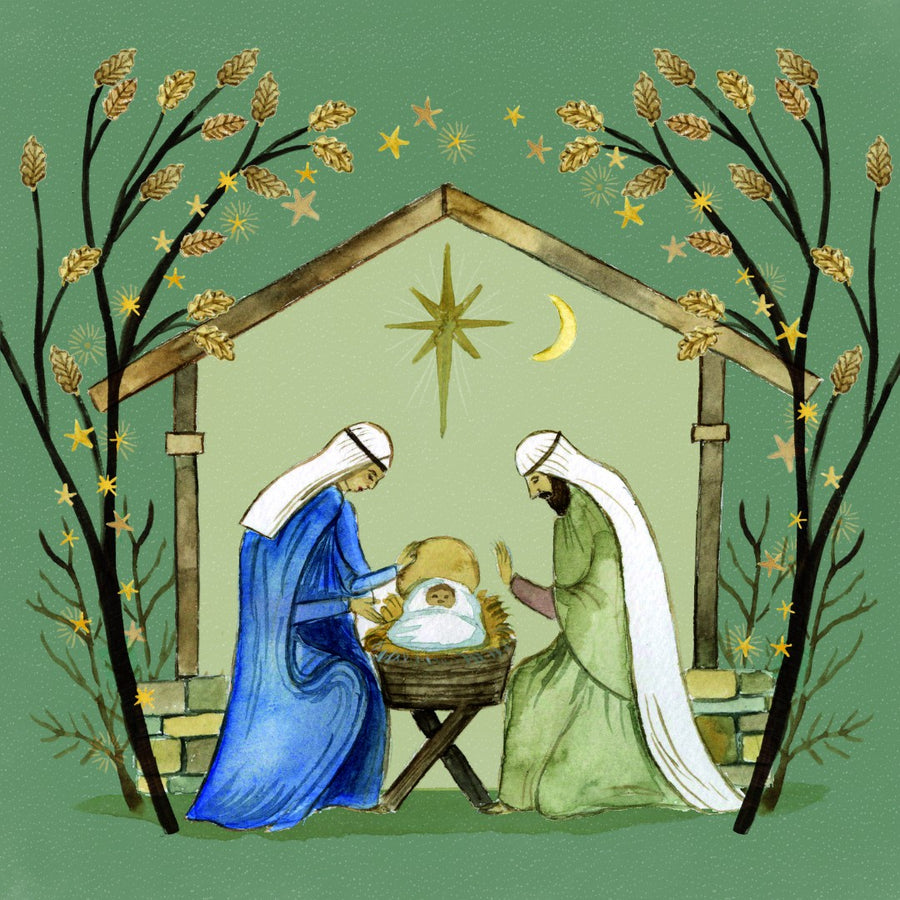 Tearfund - Golden Nativity - (Pack Of 10)