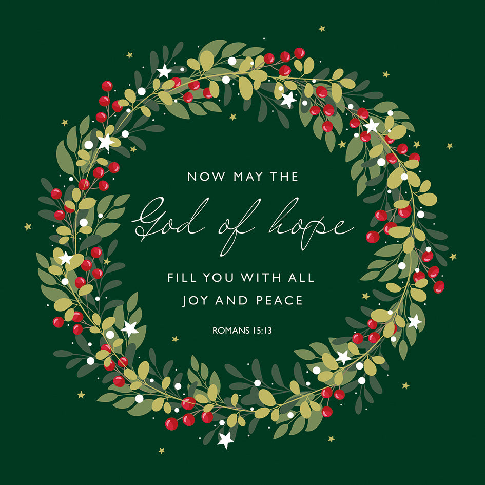 Festive Blessings Christmas Cards (Pack Of 10)