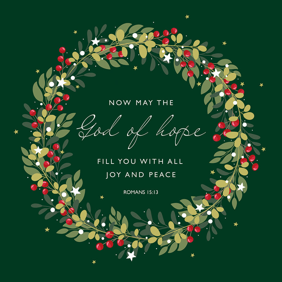 Festive Blessings Christmas Cards (Pack Of 10)