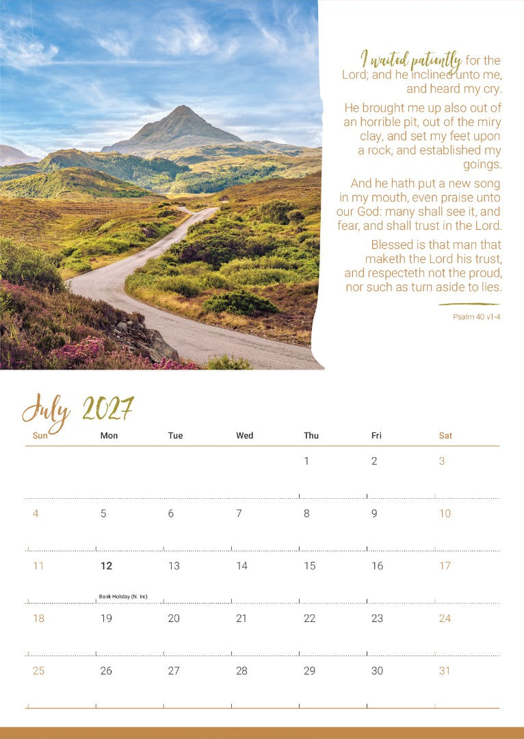 2027 Mini Wall Calendar: Favourite Psalms