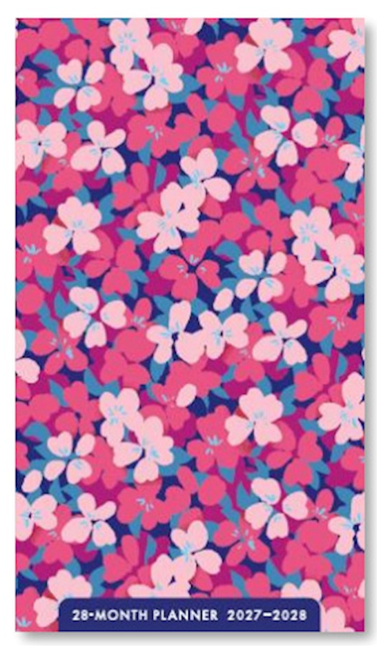 2027-2028 Pocket Planner: Pin Flowers