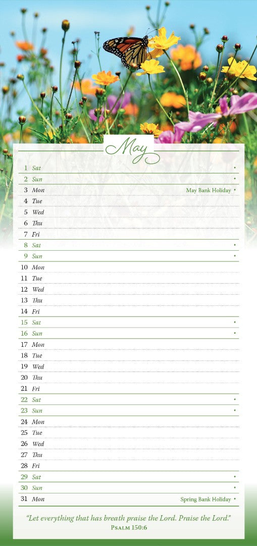 2027 Wall Calendar: Words Of Praise