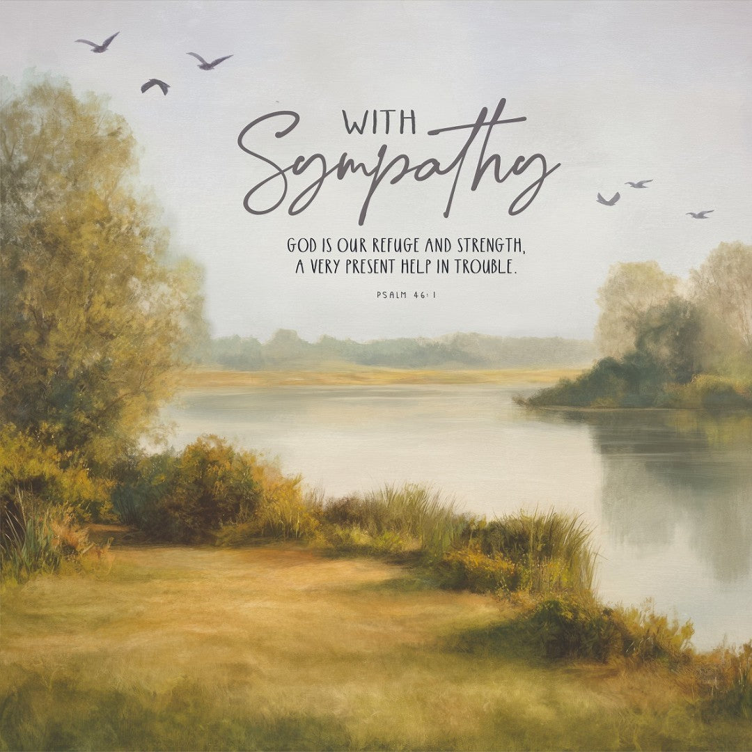 Quiet Waters Sympathy Card