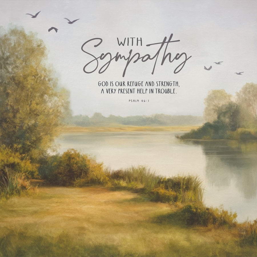 Quiet Waters Sympathy Card