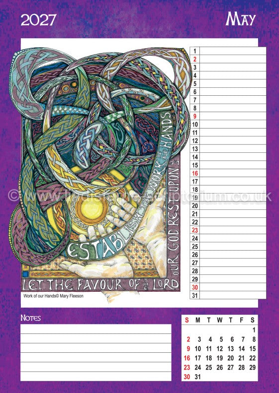 2027 Scriptorium Art Wall Calendar