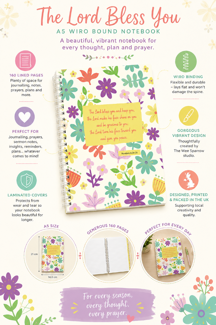 The Lord Bless You A5 Notebook