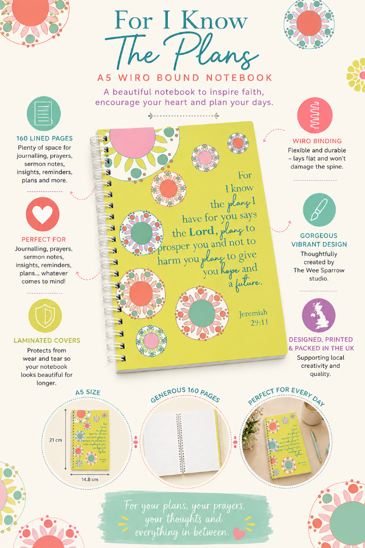 For I Know (Colour Burst) A5 Notebook
