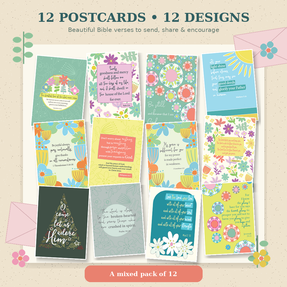 The Wee Sparrow Mixed Pack Of 12 Postcards 2026