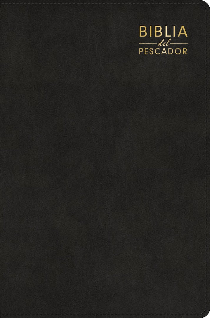 RVR 1960 Biblia Del Pescador Letra Grande, Negro, Símil Piel