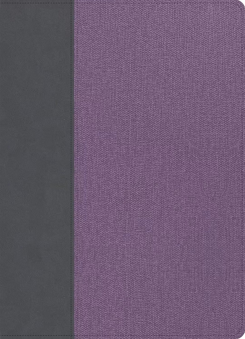 CSB Study Bible, Large Print, Gray/Lavender