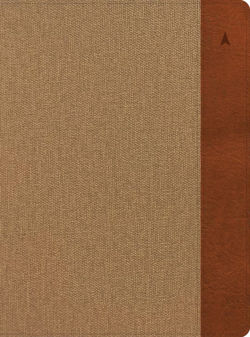 CSB Study Bible, Large Print, Khaki/Brown, Indexed