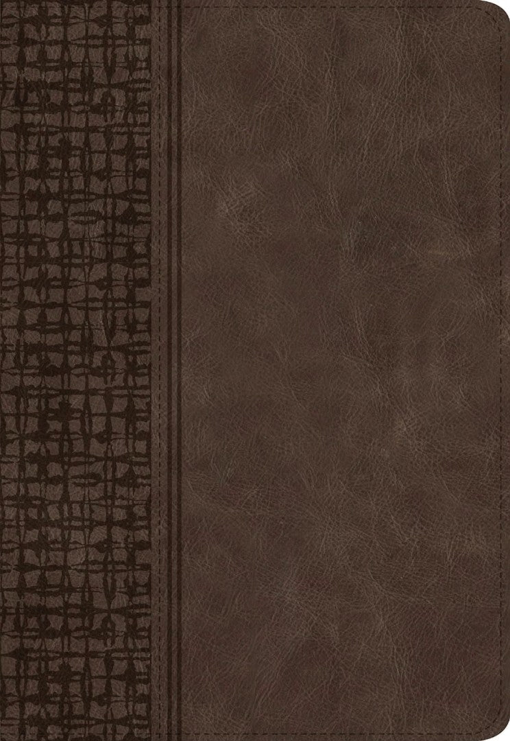 KJV Large Print Compact Reference Bible, Brown Leathertouch