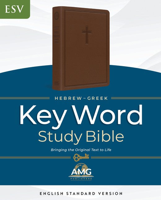 ESV Hebrew-Greek Key Word Study Bible, Leather, Indexed
