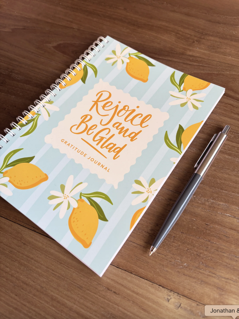 Rejoice And Be Glad - Gratitude Journal Lemons - Re-vived