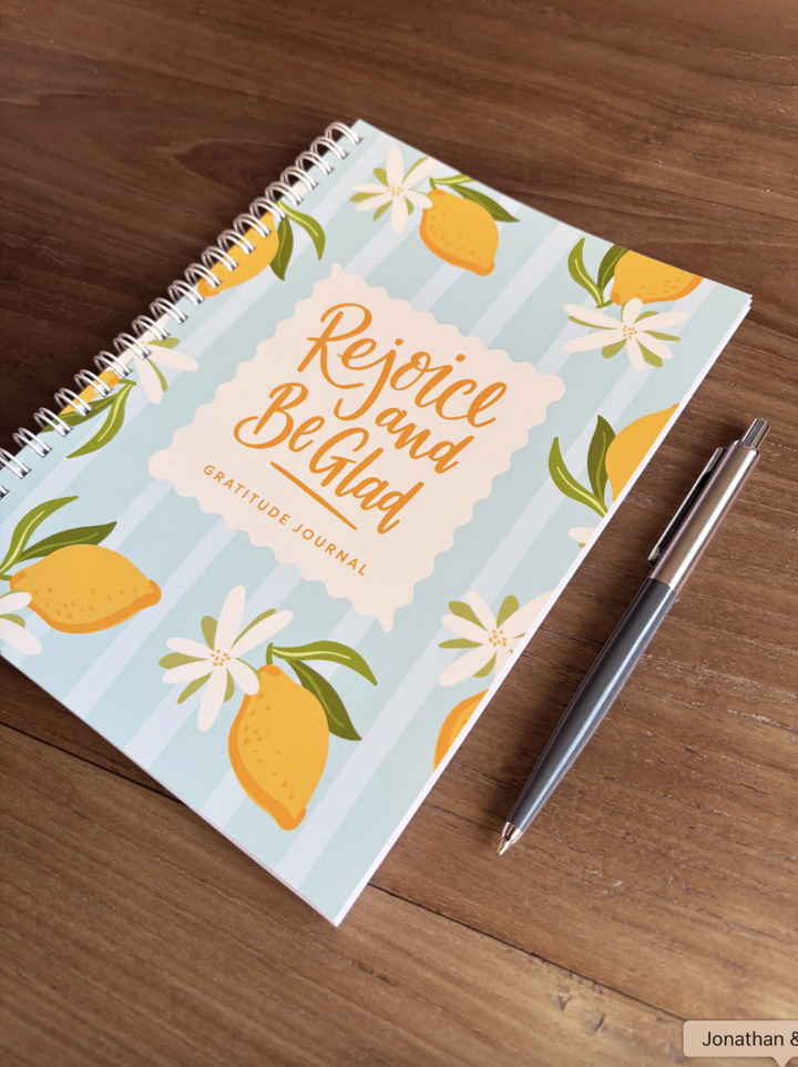 Rejoice And Be Glad - Gratitude Journal Lemons - Re-vived