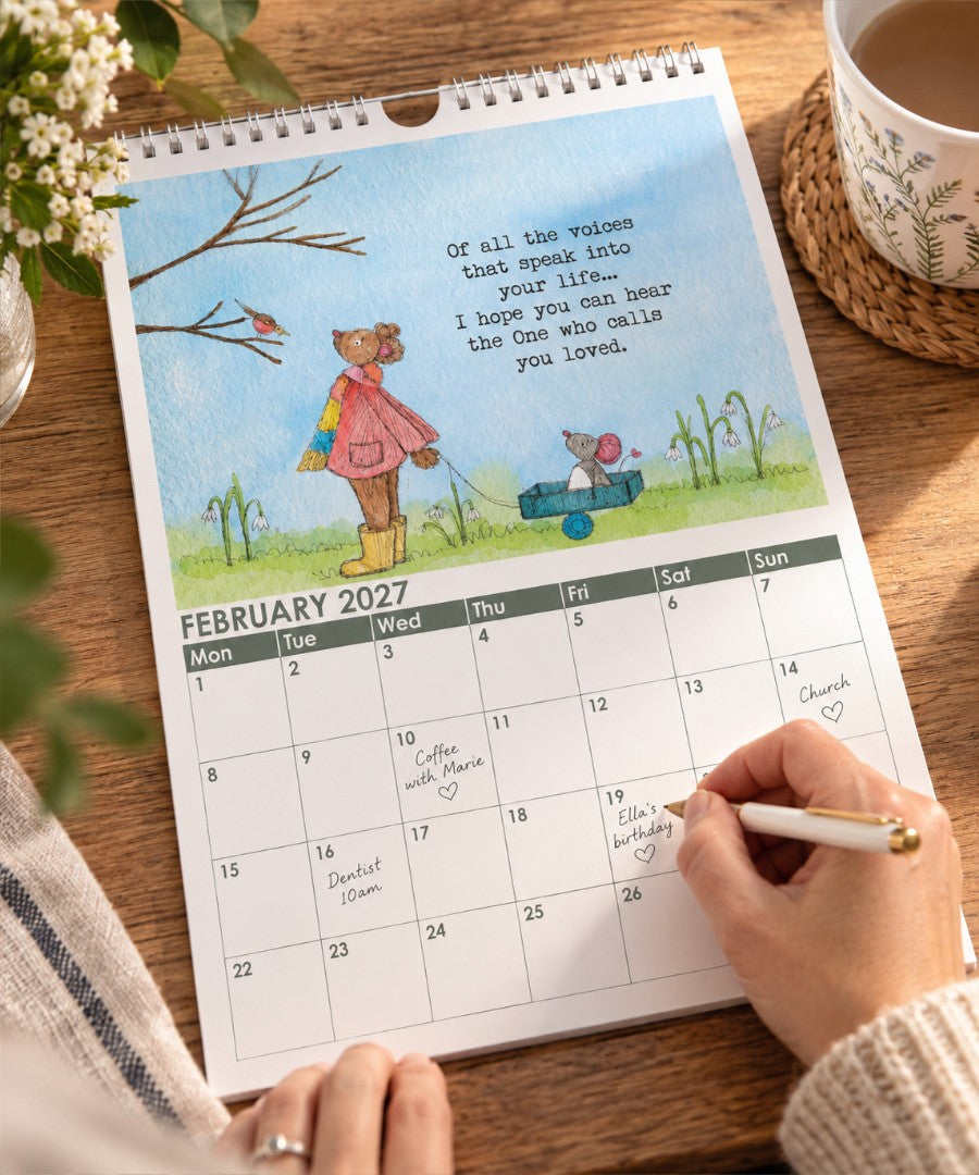My Painted Bear Annual Wall Calendar 2027