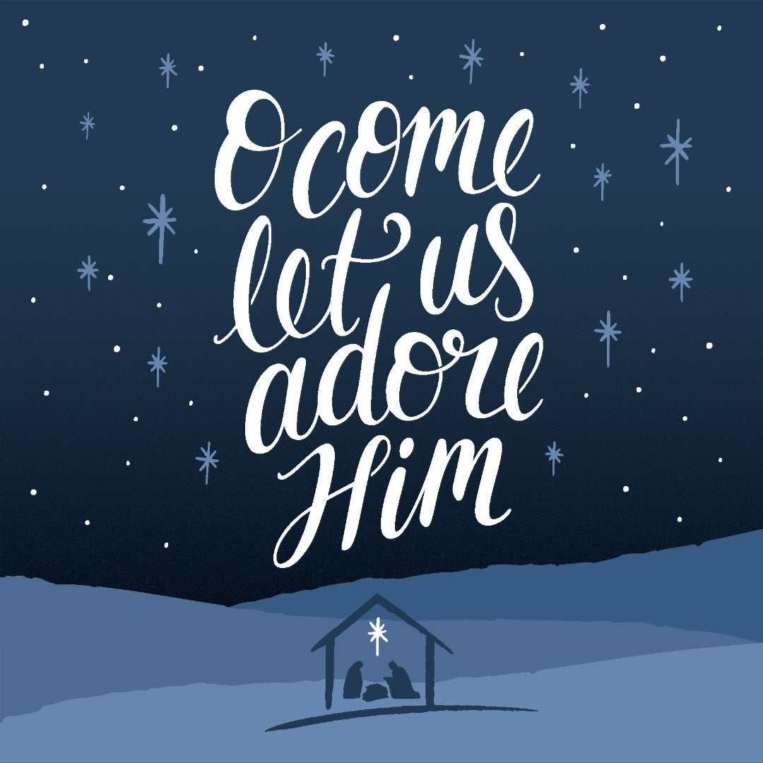 Adore Him - Christmas Card (Pack of 10)