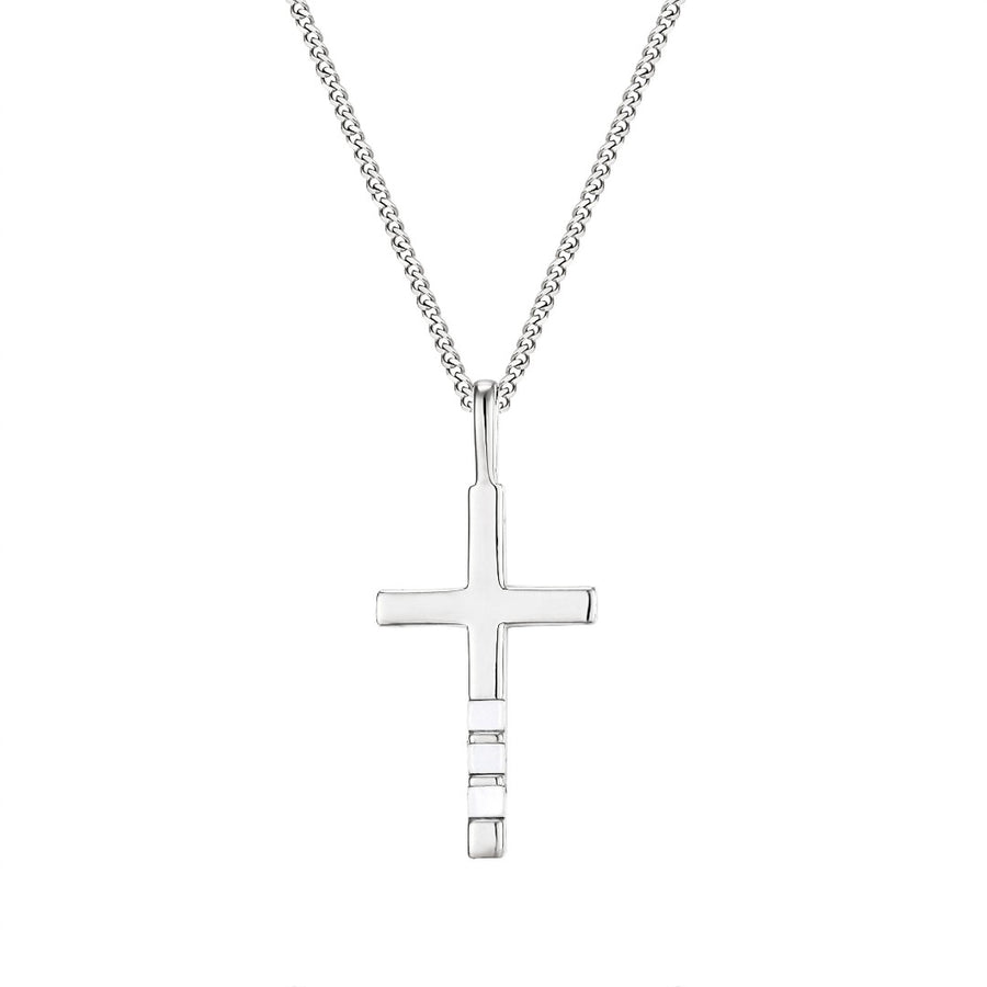 Cross Pendant Inlaid With Mother Of Pearl