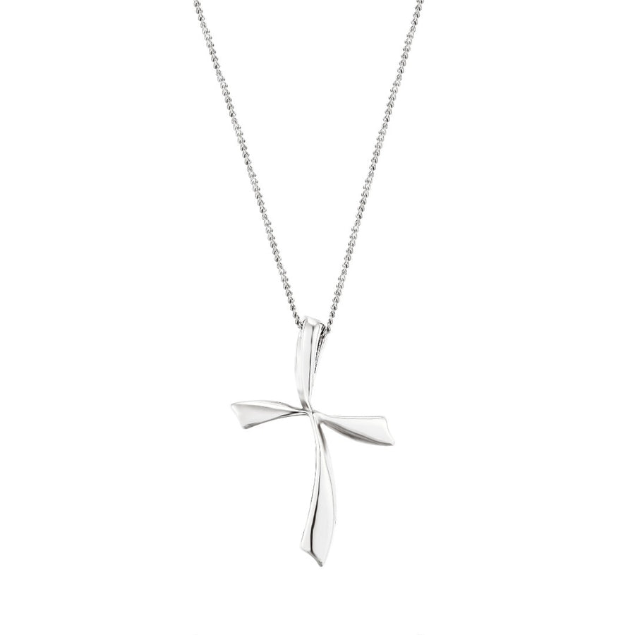 Fluted Cross Pendant