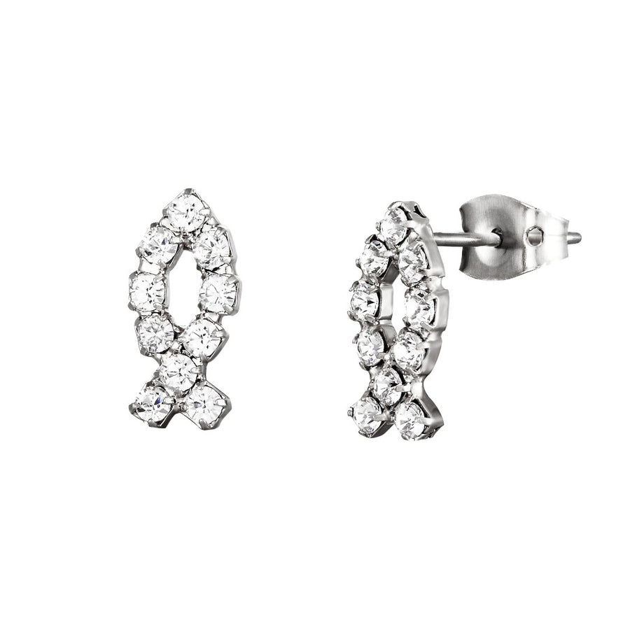 Swarovski Crystal Fish Earring