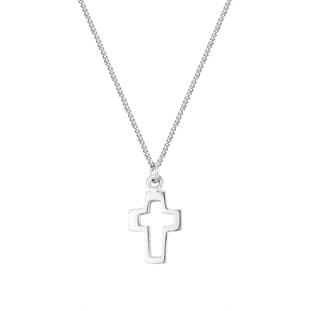 Thick Open Cross Pendant