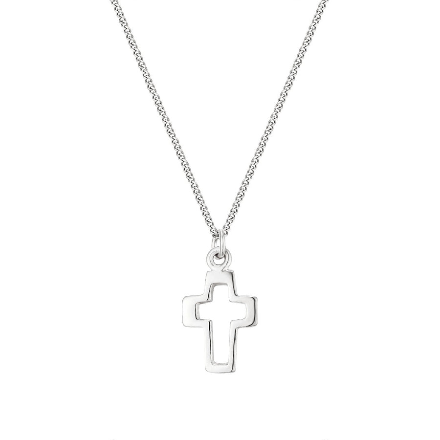 Thick Open Cross Pendant