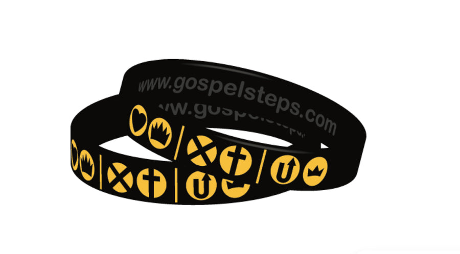 Gospel Steps Wristbands - Adult size (pack of 10)
