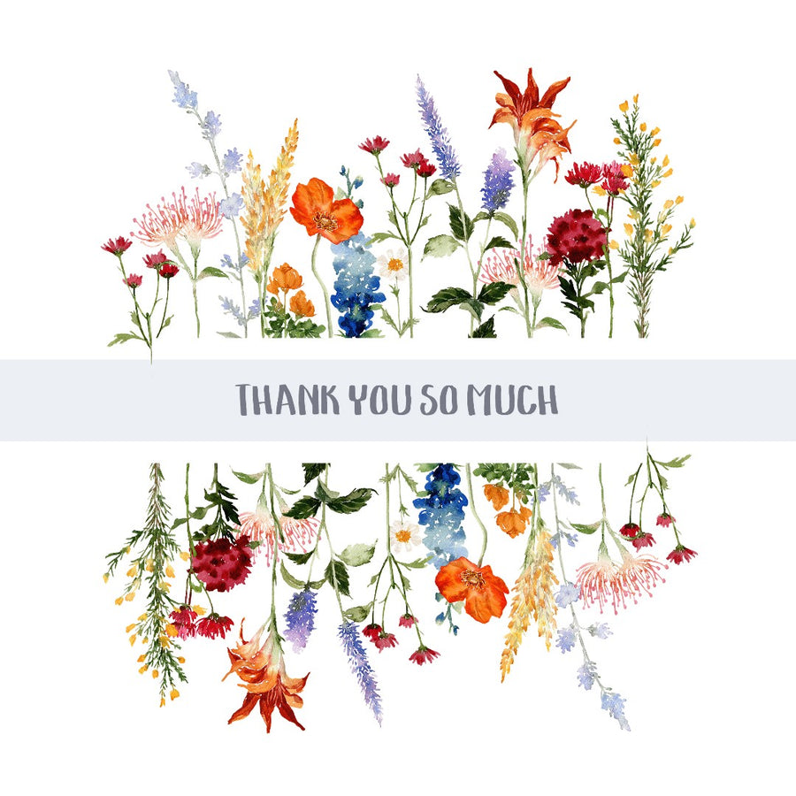 Vibrant Autumn Thank You Card