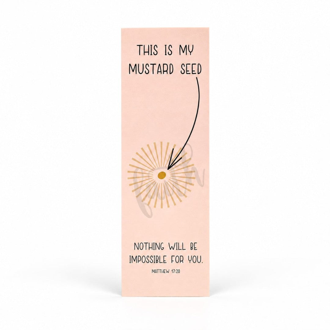Mustard Seed Faith Bookmark – Matthew 17:20 – Pk25