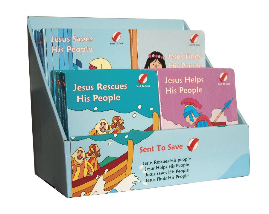 Sent To Save Display With 24 Books - Re-vived