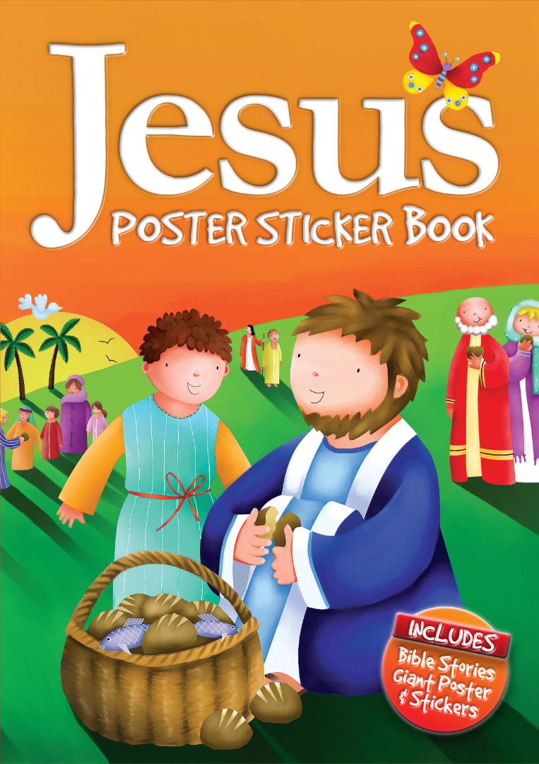 Jesus Poster Sticker Book - Re-vived