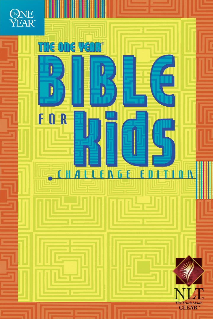 NLT One Year Bible For Kids, Challenge Edition