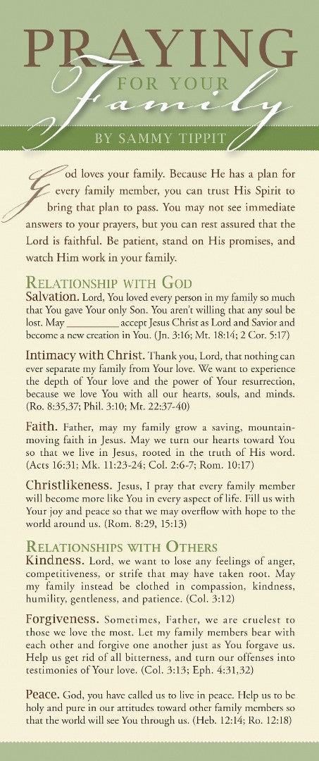 Praying for Your Family (pack of 50) - Re-vived