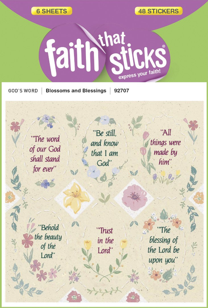 Blossoms And Blessings - Faith That Sticks Stickers