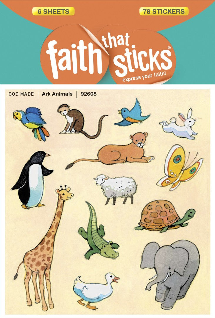 Ark Animals - Faith That Sticks Stickers