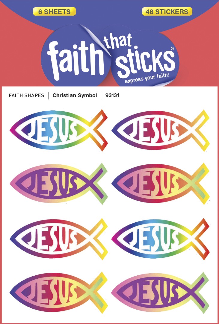 Christian Symbol - Faith That Sticks Stickers