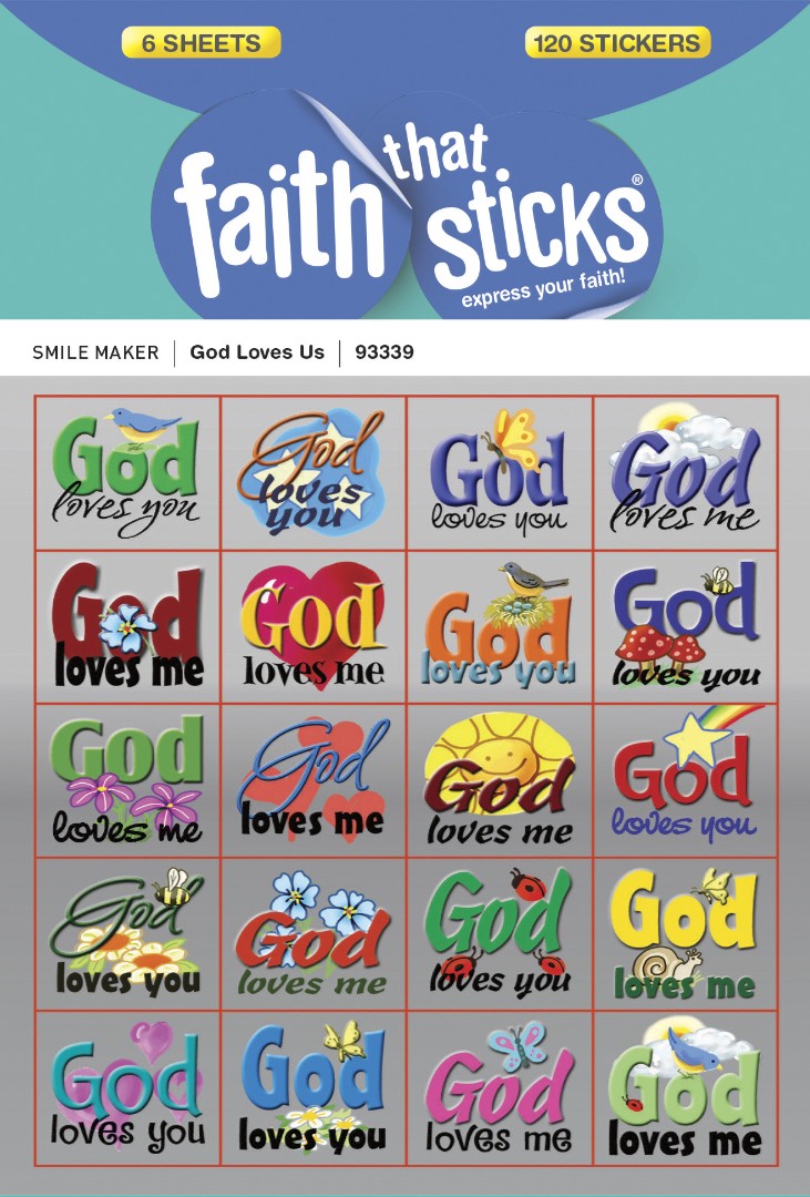 God Loves Us - Faith That Sticks Stickers