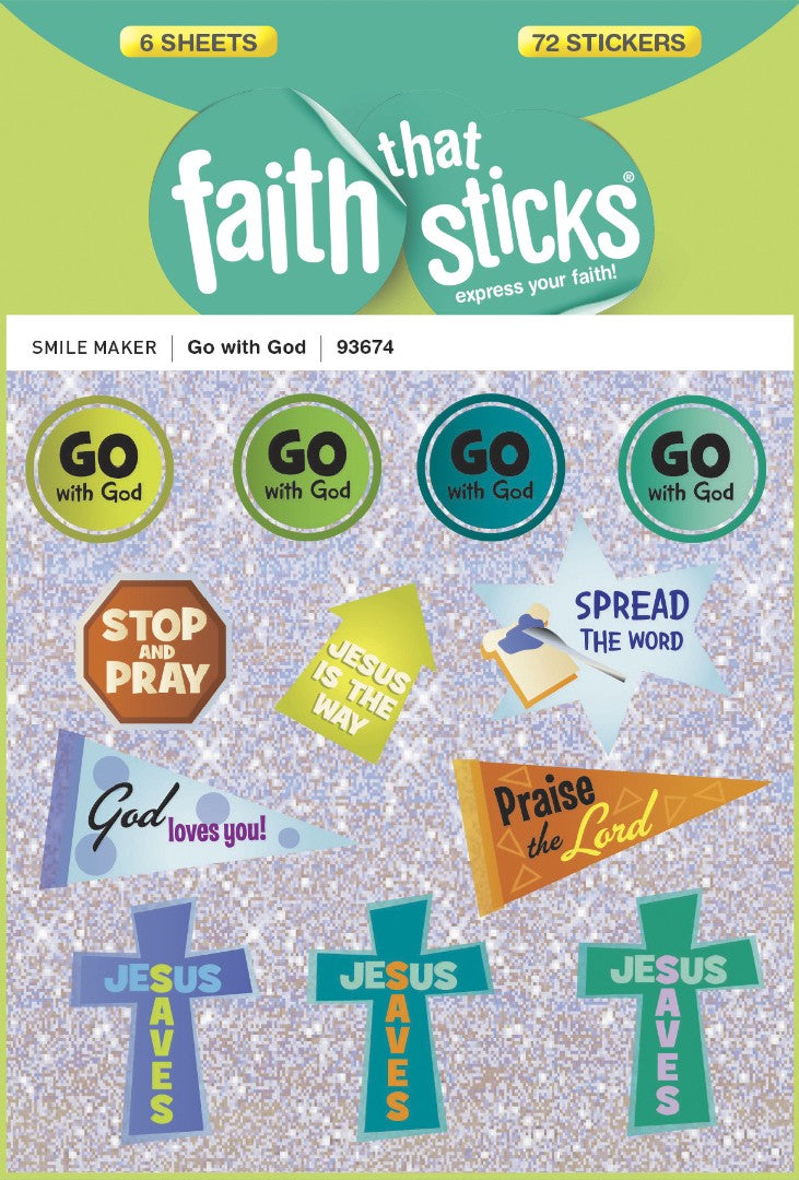 Go With God - Faith That Sticks Stickers