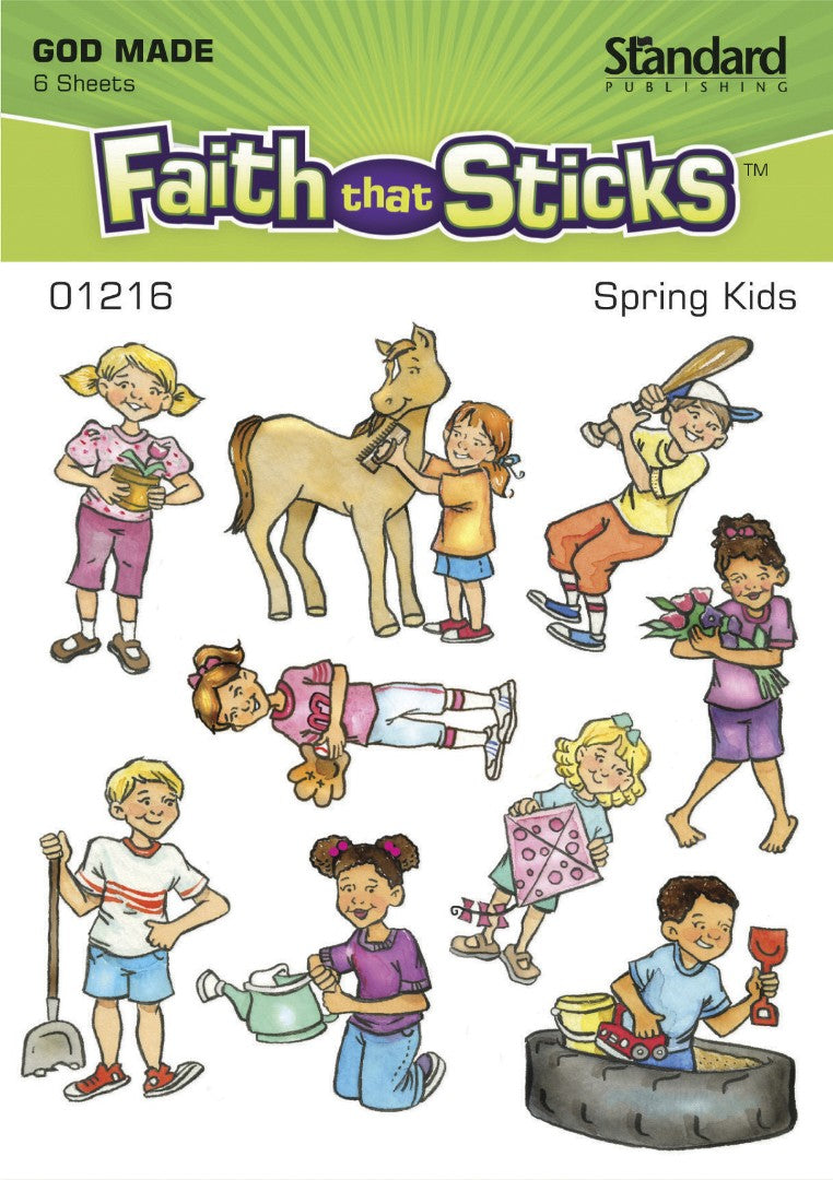 Spring Kids - Faith That Sticks Stickers