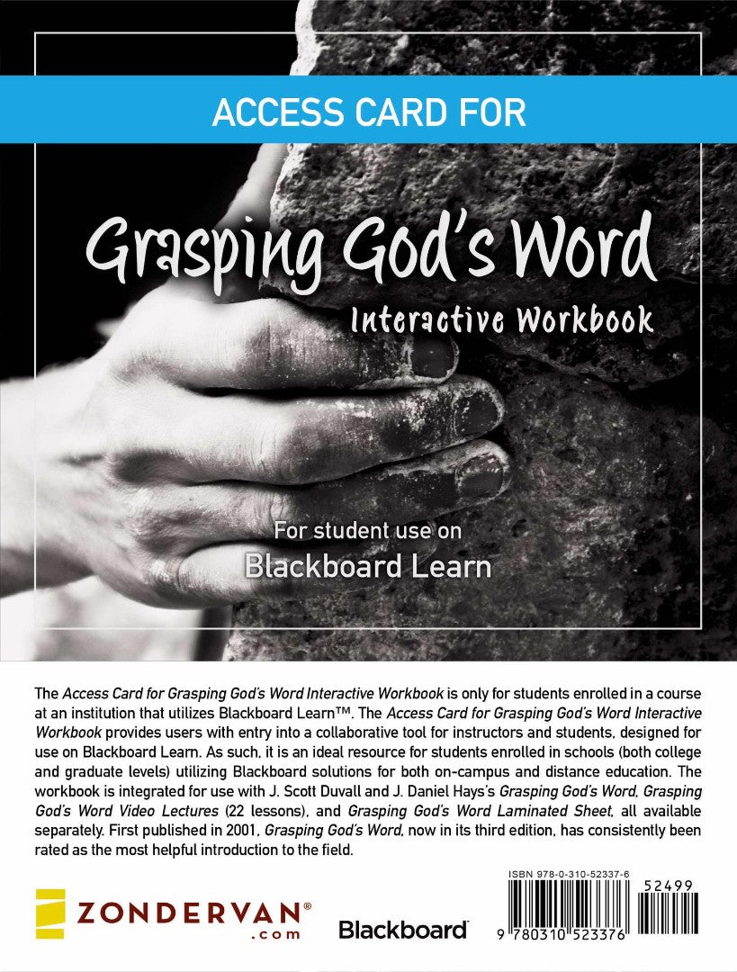 Access Card For Grasping God's Word Interactive Workbook - Re-vived