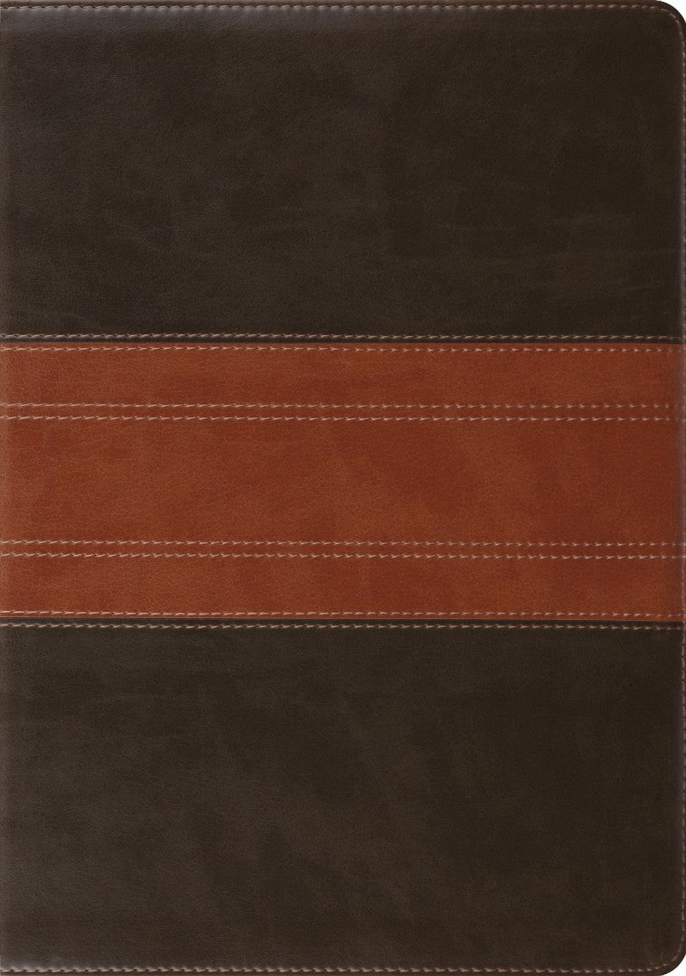 ESV Study Bible Trutone, Forest/Tan, Trail Design