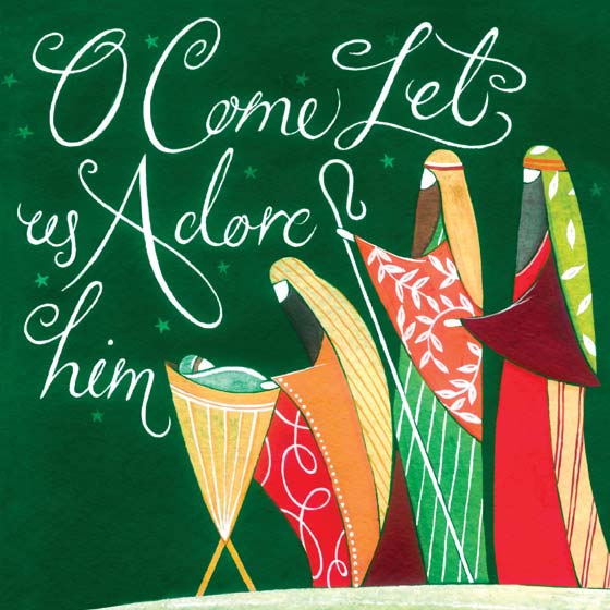 Let Us Adore Charity Christmas Cards (pack of 10) - Re-vived