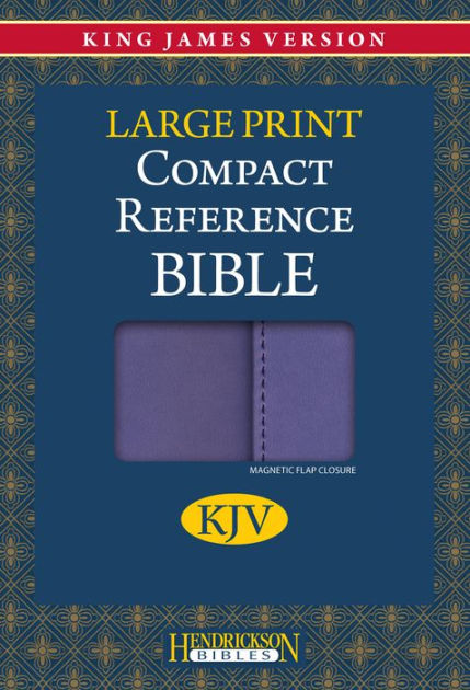KJV Large Print Compact Reference Bible with Flap, Lilac